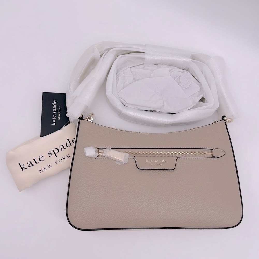 Kate Spade Hudson Colorblocked Convertible Crossbody Timeless Taupe Multi